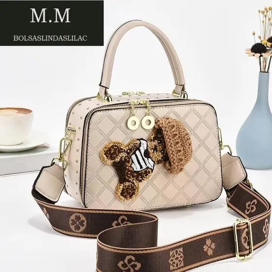 Bolsa crossbody de lã de diamante, bolsa de ombro de nicho, bolsa de mão feminina da moda