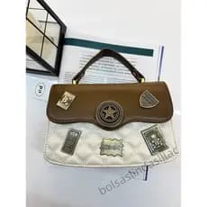 Bolsa pequena com emblema da moda bolsa de ombro personalizada feminina
