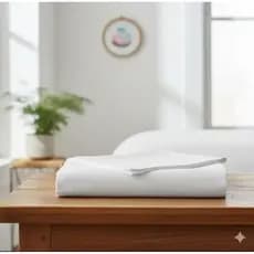 Lencol solteiro Superior Branco Sem Elastico, 100% poliester