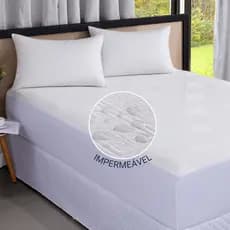 Capa Protetora de Colchão Impermeável Jacquard Premium Silenciosa Avulso ou Kit - Vários Tamanhos