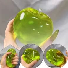 Interessante Maçã Verde Mole Bola De Estresse Macio Brinquedo Sensorial Para Tdah Autismo Recuperação Lenta De Apertar A