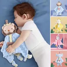 Coelho Fofo , Elefante , Vaca , Leão Animal Bebê Edredons Cobertor Recém-Nascido Aconchego Pelúcia Brinquedo De Boneca R