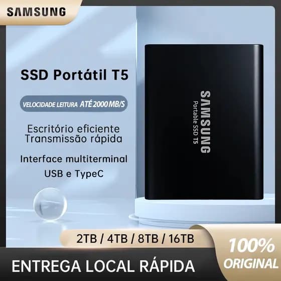 SAMSUNG Original SSD HD Externo 500GB 1TB 2TB 4TB Portátil Armazenamento Em Massa Unidade De Estado Sólido