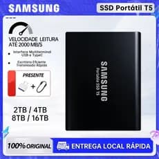 SAMSUNG SSD Externo Hd Sata 1tb 1TB 2TB 4TB USB 3.0 Disco Rígido Portátil Armazenamento De Grande Capacidade HDD
