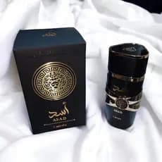 Perfume Árabe Asad Lattafa Preto Masculino Intenso e Oriental 100ml