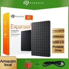 Seagate Hd Externo 1TB/2TB/4TB Expansão USB 3.0 Disco Rígido Velocidade De Transmissão Rápida SSD
