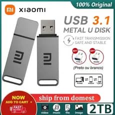 Flash Drive Xiaomi USB 3.1 2TB PenDrive De À Prova D'água Para Dispositivos De Armazenamento De Computador