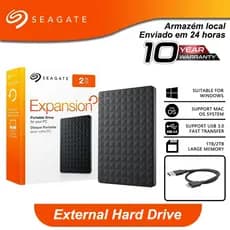 Seagate Disco Rígido Hd Externo Original Grande Capacidade 1Tb 2Tb 4Tb Disco Rígido Portátil Usb 3.0 Portable Hdd