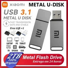 Original Xiaomi USB 3.1 Pen Drive 2TB Flash Drive De À Prova D'água Para Dispositivos De Armazenamento De Computador