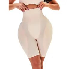 Short Legging Levanta Bumbum e Quadril Largo Feminina Plus Size, Sem Costura Para Curvas e Modeladora