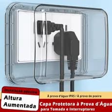 Capa protetora para interruptor de soquete à prova d'água, à prova de poeira e perfuração, capa contra poeira