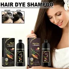 Shampoo Preto De Tintura De Cabelo Preto 3 Em 1 , Fórmula De Ervas Hidratante Suave 100ML