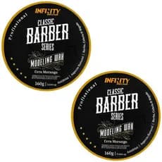 Kit 2x Cera Morango 160g    Infinity | Fixação Forte | Anti Frizz | Efeito Brilho