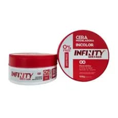 Kit 2x Cera Modeladora 160g Incolor Vermelha Infinity | Anti Frizz | Efeto Brilho/ Alta fixação