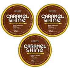 Kit 3x Cera Modeladora Caramelo 120g  Infinity Fixação Forte | Anti Frizz | Efeito Brilho