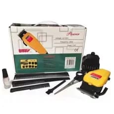 Máquina De Corta Cabelo Linha Profissional 110v/220v  Qirui QR-089 Amarela