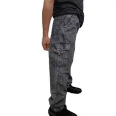 Calça cargo dazzling masculinas jeans e sarja 6 BOLSOS CINTURA COM ELÁSTICO