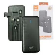CARREGADOR PORTÁTIL POWER BANK 04 CABOS 10000AH PARA ANDROID E IPHONE ALTA QUALIDADE