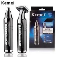 MAQUINA DE ACABAMENTO DE CABELO OU BARBA REMOVEDOR DE PELOS NARIZ 2 EM 1 KEMEI ORIGINAL