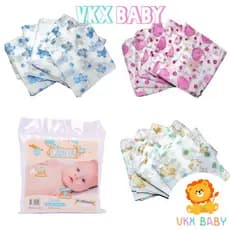 Kit 5 Fraldas de Pano Bebê 60cm x 60cm - 100% Algodão - Minasrey