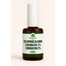 Esmalte de Unha Incolor - Ciclopirox 2% TERBINAFINA 2% FLUCONAZOL 2% - 10ml
