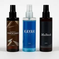 Kit Masculino 3 Body Splash Kayak + Essenciale + Malbec 200ml