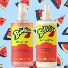 1 Kit Feminino Body Splash Bubbaloo Melancia 200Ml + 1 Hidratante 200ML