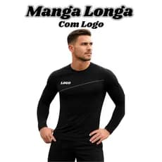 Camiseta Blusa Manga Longa Masculina Dryfit Esportiva Treino Academia Fitness Slim Fitness