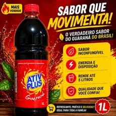 Guaraná Concentrado 1L Ativ Plus – Mais Sabor, Economia e Energia