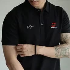 Camiseta Polo Masculina Camisa do Aryton Senna Camiseta Formula 1 Blusas Masculinas