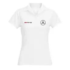 Camisa polo feminina camiseta da Mercedes Blusinha Feminina Blusas Femininas