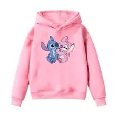 Moletom Infantil Kids Unissex Com Capuz Canguru Algodão