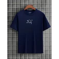 Camiseta camisa Saturno Tumblr Unissex Algodão