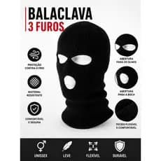 Touca Balaclava Preta Proteção e conforto Para o frio Ideal para Motoboy motociclista ciclista