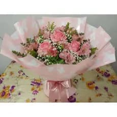 Poli 600 Coreano Amoré Decorado corações 57cm x 57cm 20 Folhas Transforme arranjo floral presente elegante buque