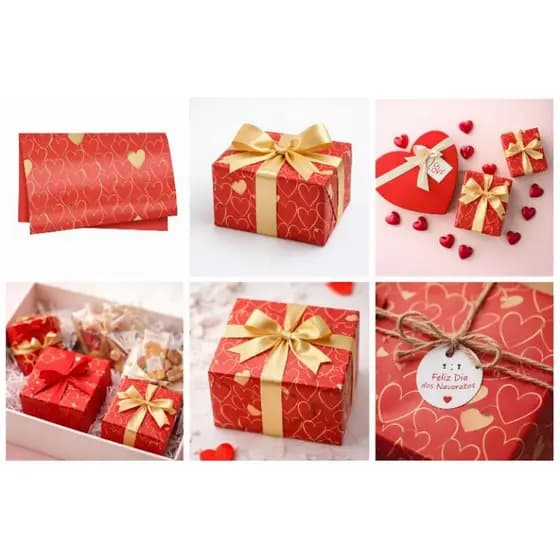 Poli Sujinho Love Modern vermelho 49Cm x 69Cm ideal  Buquês rosa embalagens presente forro cesta forro Cachepot 10 folha