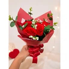 Poli Sujinho Liso vermelho 49cm x 69cm Kit com 10  folhas Embalagens Para buquê cesta e presentes elegantes