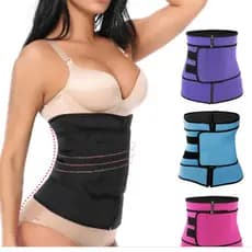 Cinta Modeladora INVISÍVEL Faixa Cintura Queima Gordura Preta Wrap Waist Trainer Tape