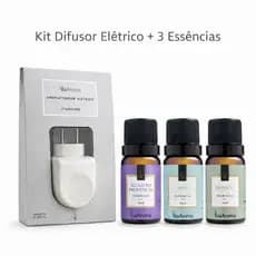 Kit Difusor Aromatizador + Essencias Via Aroma Bivolt Difusor Aromaterapia ENVIO IMEDIATO!!