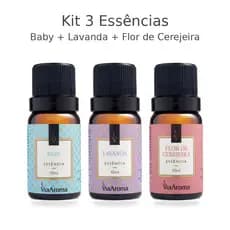 Kit 3 Essência De Óleo Fragrâncias Via Aroma 10ML