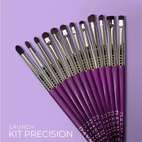 Kit 12 pinceis precisão - Daymakeup
