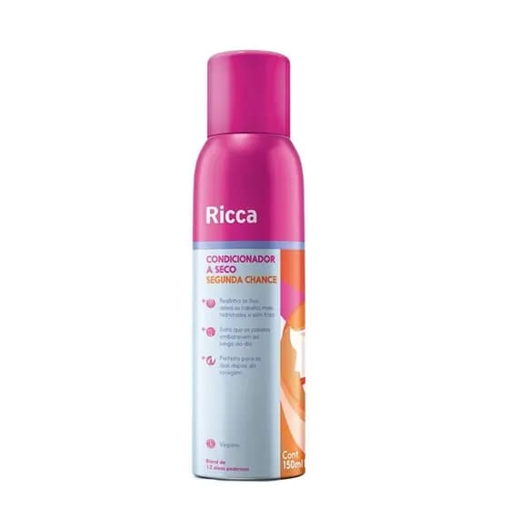 Condicionador A Seco Segunda Chance Desembaraçante Ricca 150ml