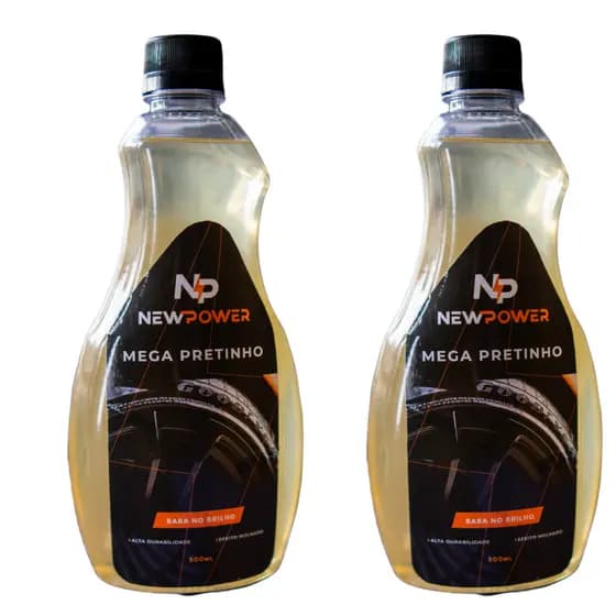 2 UNIDADES BRILHO NOS PNEUS - MEGA PRETINHO DE ALTA QUALIDADE - NÃO SAI COM AGUA Compre agora