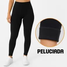 Kit 2 Calça Termica Feminina Flanelada Legging Suplex Academia Grossa Cintura Alta