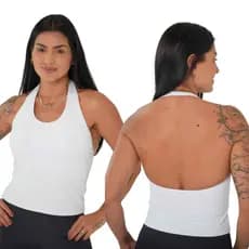 Blusa Cropped Feminina  Frente Única Suplex Poliamida Moda Gringa Verão Blogueira Fitness Academia