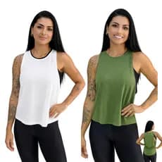 Kit Regata Dry Fit Academia Fitness Treino Tampa Bumbum