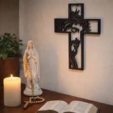 Cruz Crucifixo De Parede Sagrada Face De Jesus Decoração Religiosa Moderna