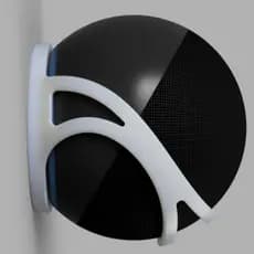 Suporte de Parede para Alexa Echo Dot 4 e 5 | Fixação com Parafusos | Design Moderno