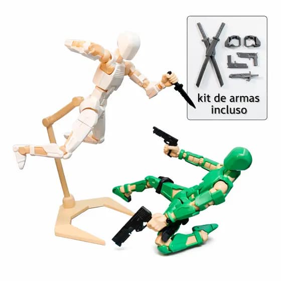 BONECO ARTICULADO DUMMY 13 – 14CM (KIT COMPLETO)