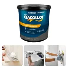 Massa Corrida Pva Premium Parede Teto Uso Interno Fácil de Lixar e Aplicar 900ml Fosco